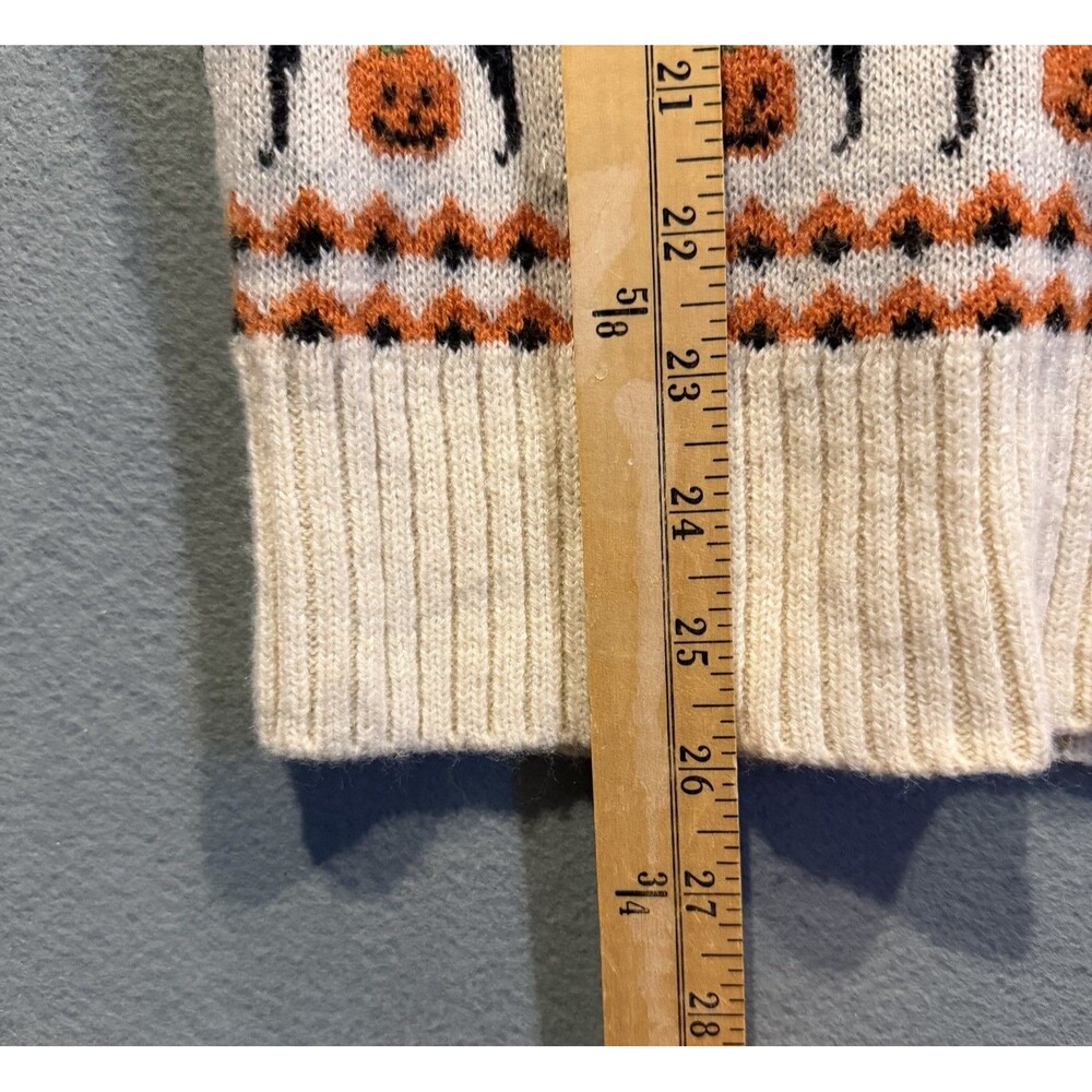 Kiel James Patrick Cozy Cabin Sweater Womens XL Wool Blend Spooky Halloween Cats - Picture 8 of 9
